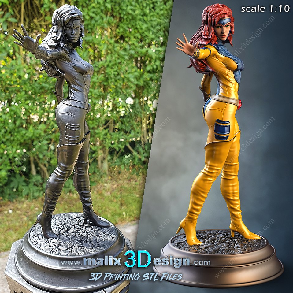 jean grigio v2 x men 3D print model - Mito3D