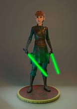 Jedi anna Admirador arte 3d print model - Mito3D