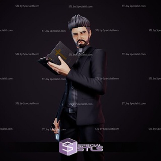 jesse custer preacher dc comics stl files 3d print model - Mito3D