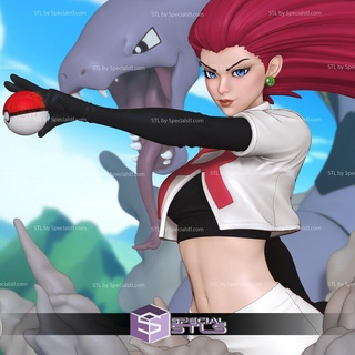 Jessie seviper Pokémon prêt 3d impression 3d print model - Mito3D