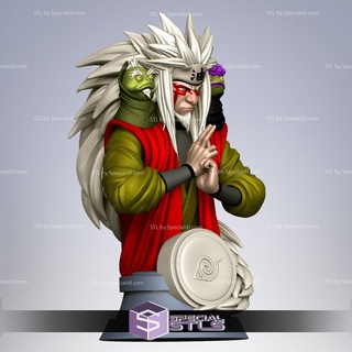 jiraiya Büste 3d Drucken Figur Naruto stl Dateien 3d print model - Mito3D