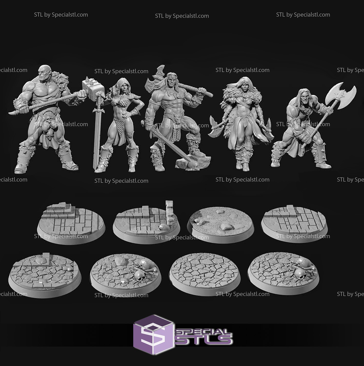 joaquin palacios heroes pack miniature 3D print model - Mito3D