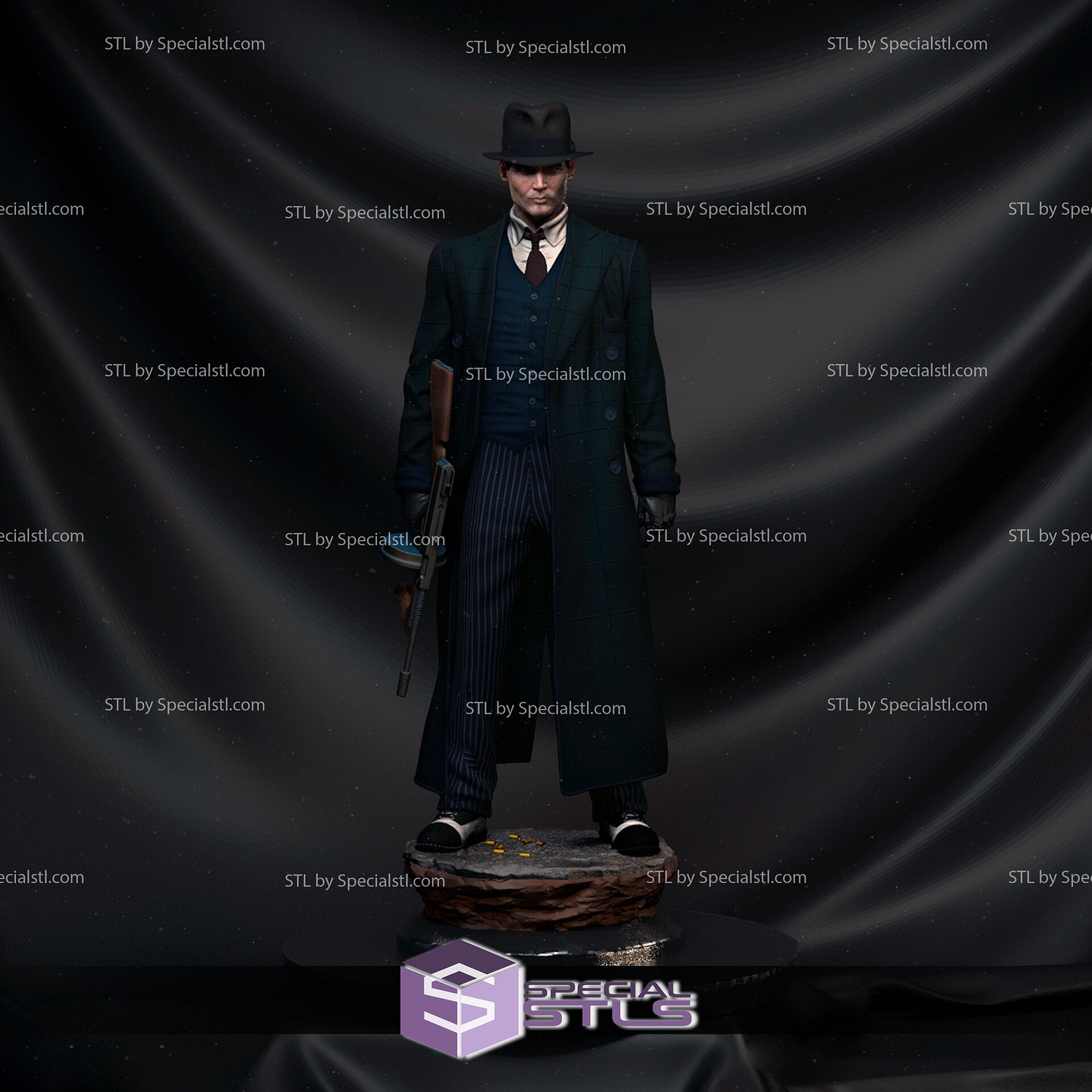 Juan Dillinger Johnny depp ventilador Arte 3D print model - Mito3D