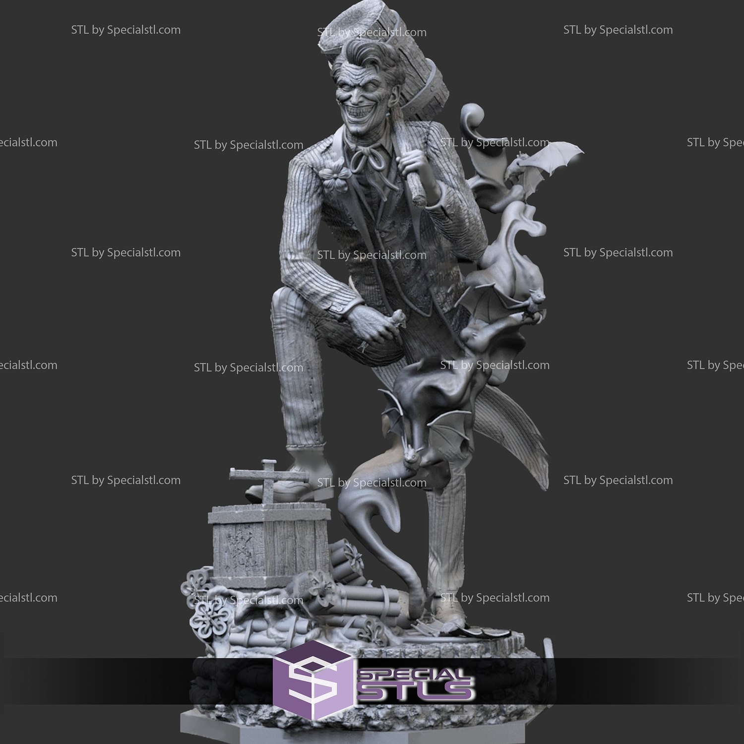 Joker Arkhamverse 3D print model - Mito3D