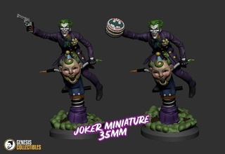 joker circus dc 3d print model - Mito3D