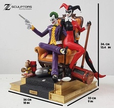 Joker Harley Thron dc 3d print model - Mito3D