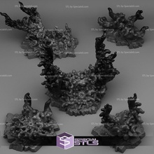 juillet 2022 fantastique plantes rochers miniature 3d print model - Mito3D