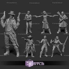 Julho 2022 briga gangues jogos miniatura 3d print model - Mito3D
