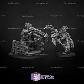 juillet 2023 dragons Lac miniatures 3d print model - Mito3D