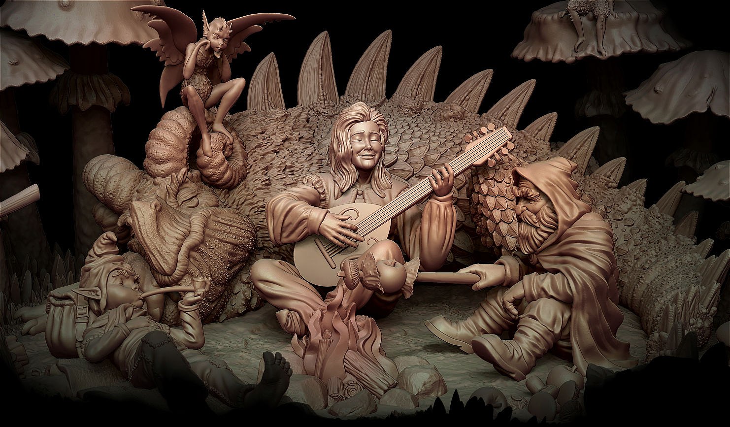 june 2021 clay demon miniature 3D print model - Mito3D