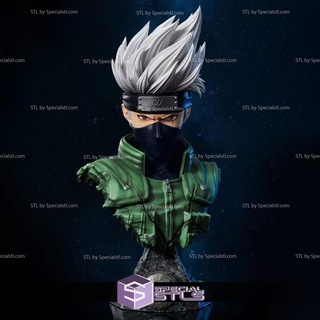 Kakashi Hatake buste 3d imprimable Naruto stl dossiers 3d print model - Mito3D