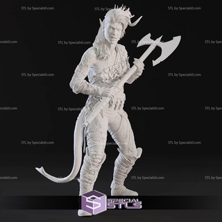 karlach cliffgate basic pose 2 3d printing figurine 3d print model - Mito3D