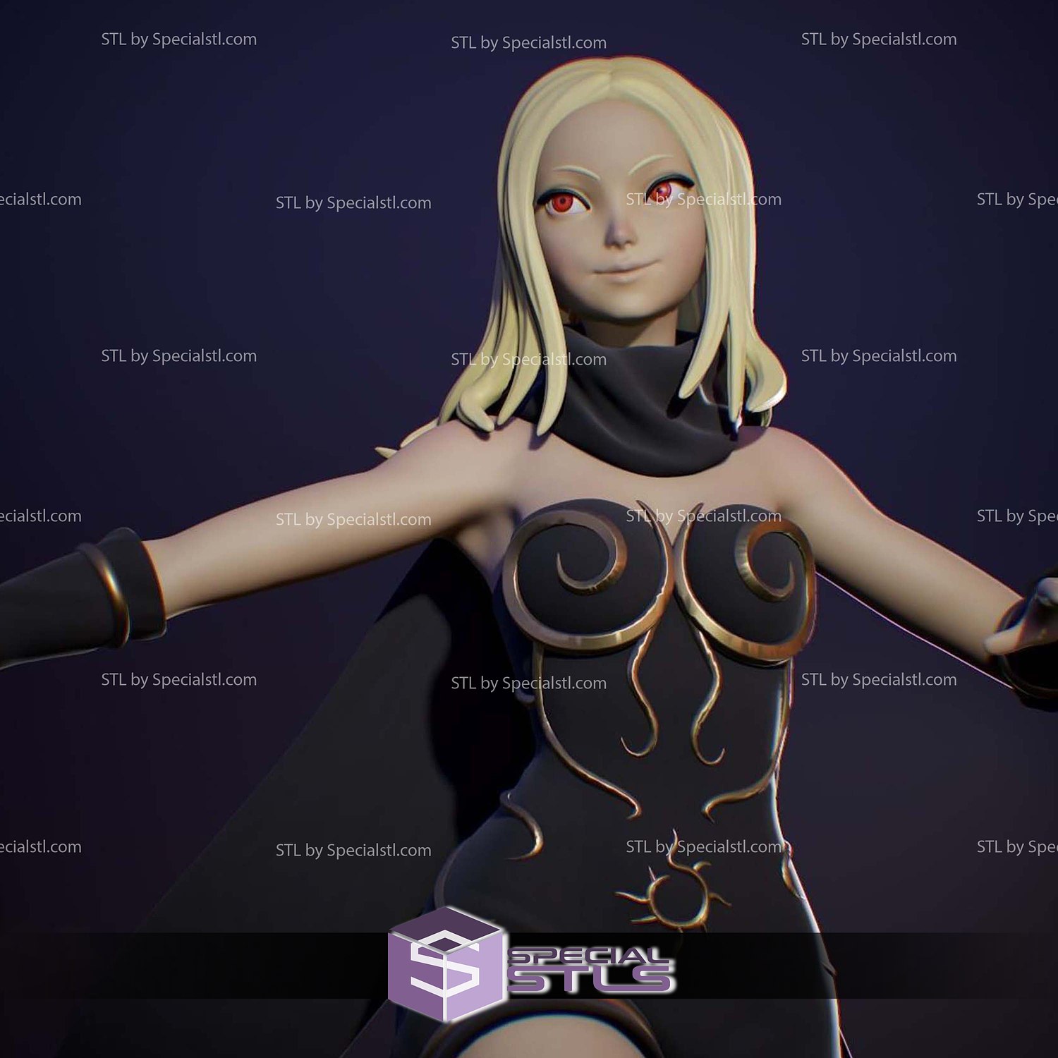 kat gravity rush digital sculpture specialstl 3D print model - Mito3D