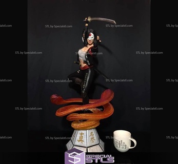 Katana 3d Modell Aktion Pose 3d print model - Mito3D