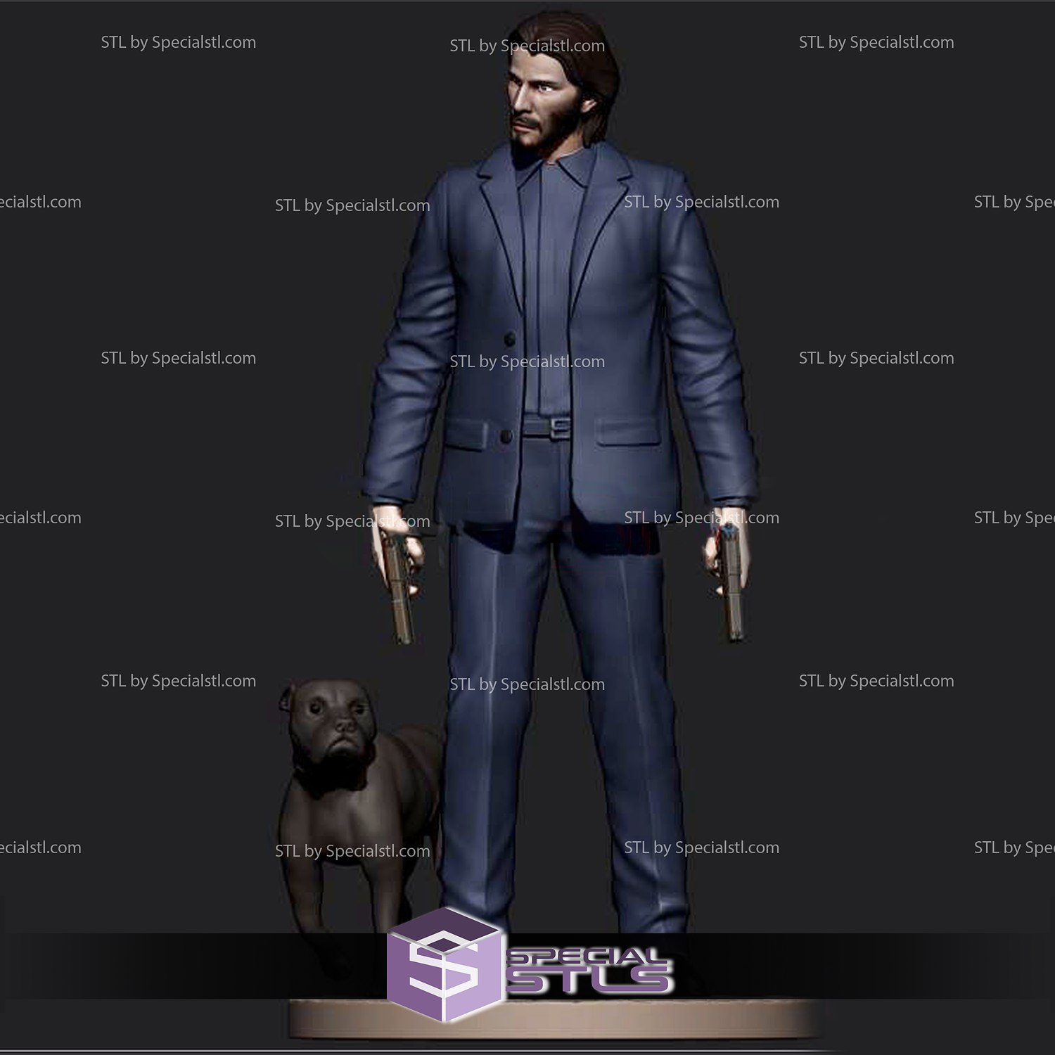 Keanu Reeves John Docht 3D print model - Mito3D