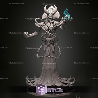 kelthuzad stl files warcraft 3d printing figurine 3d print model - Mito3D