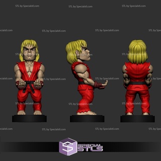 Ken sokak dövüşçü oyun kolu Kulp destek stl Dosyalar 3d print model - Mito3D