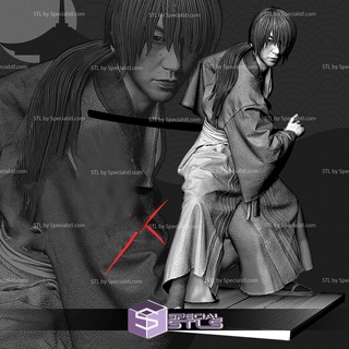 Kenshin rahat ettir aksiyon 3d print model - Mito3D