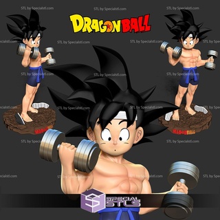 kid goku gym dragonball stl files 3d print model - Mito3D