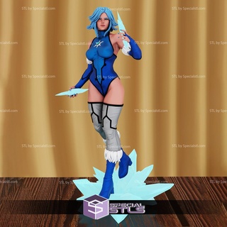 killer frost ice weapons 3d printing figurine 3d print model - Mito3D