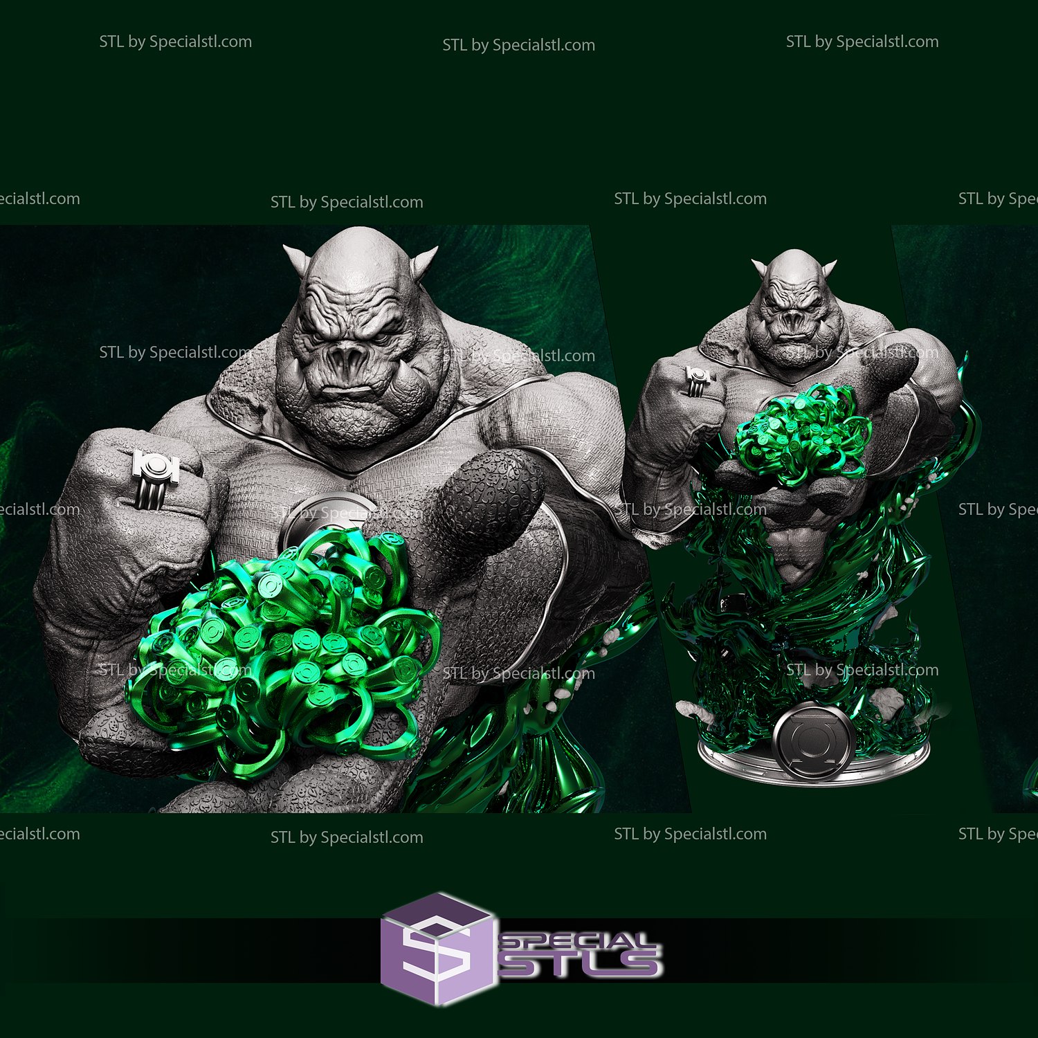 kilowog buste 3D print model - Mito3D