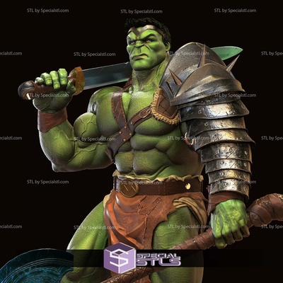 rey casco hulk espada hacha digital stl archivos especialstl 3d print model - Mito3D