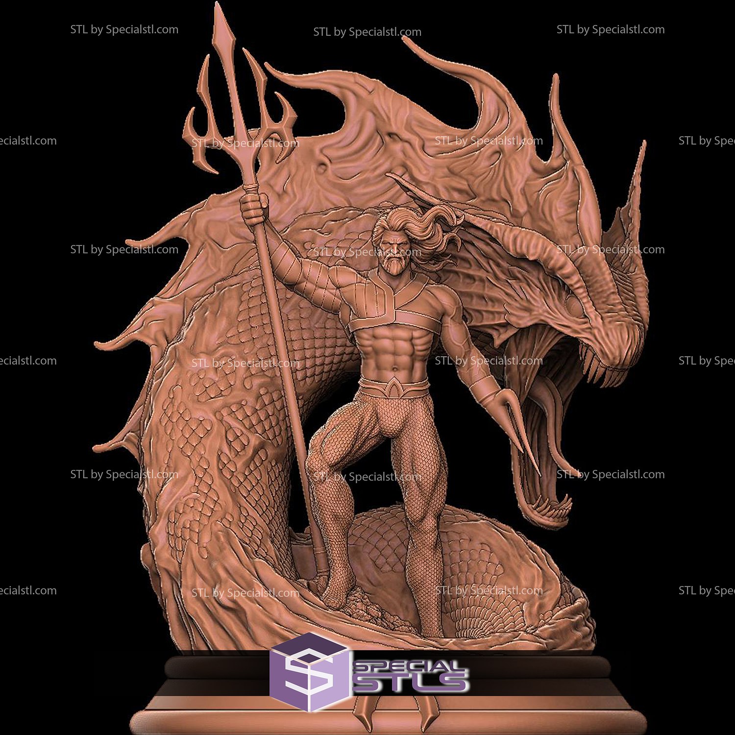 king sea aquaman 3D print model - Mito3D