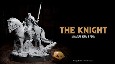 knight - knight's fate miniature 3d print model - Mito3D