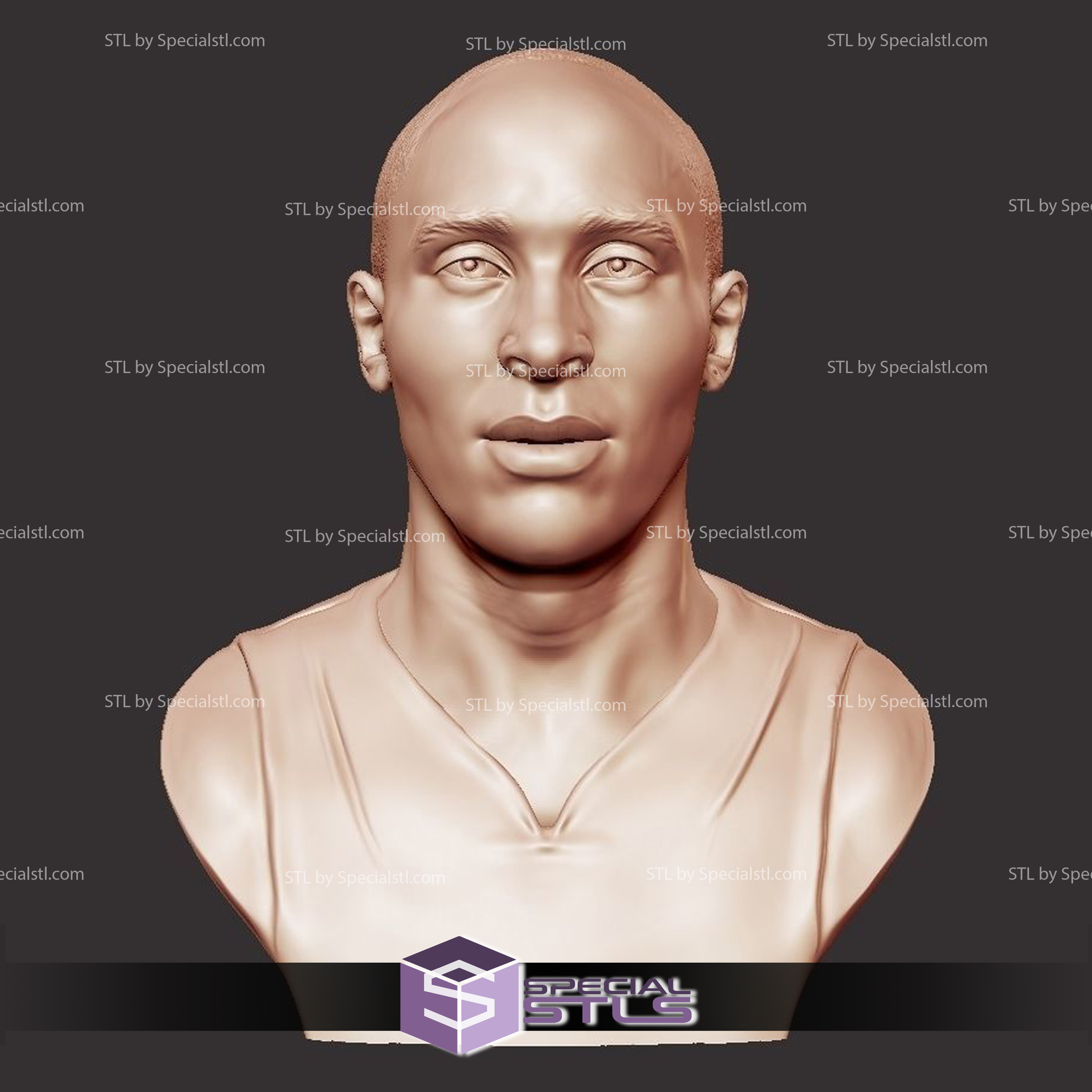 kobe bryant bust 3d model 3D print model - Mito3D