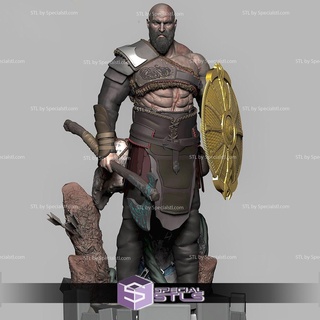 Kratos Dieu guerre Ragnarok Kratos Dieu guerre Ragnarok 3d print model - Mito3D