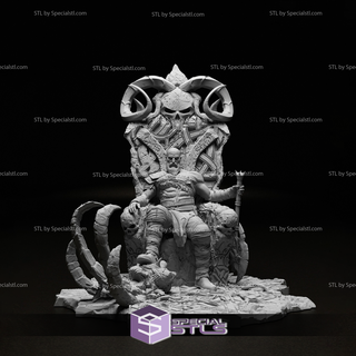 Kratos trono pronto 3d impressão v3 Deus guerra 3d print model - Mito3D