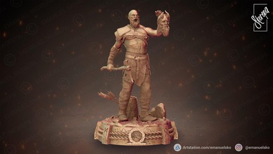 kratos v2 Dios guerra 3d print model - Mito3D