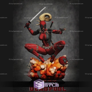 Hanım Deadpool 3d model 3d print model - Mito3D