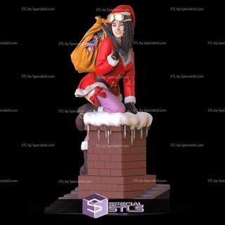 dama Papa Noel Navidad 3d print model - Mito3D
