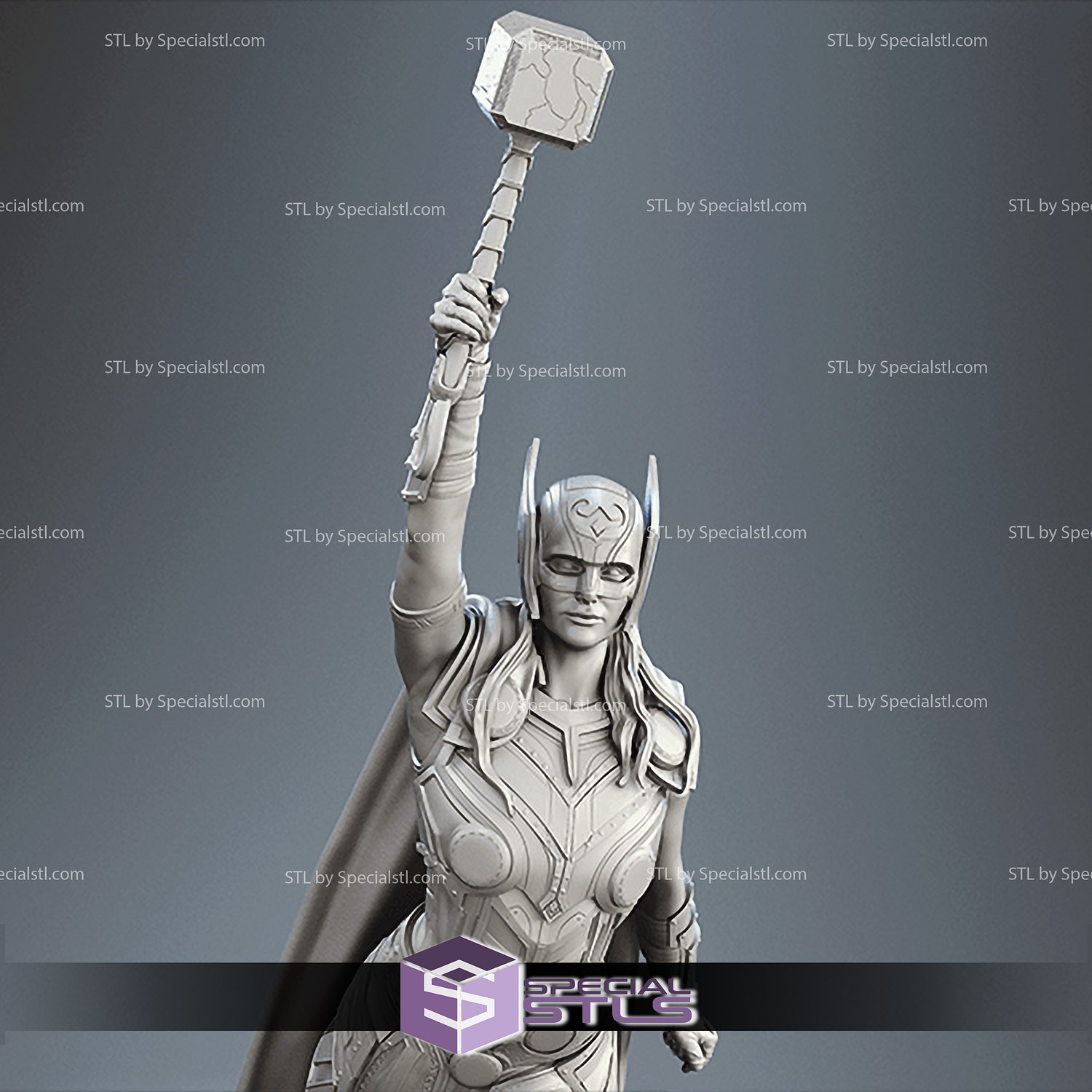 lady thor jane foster 3d printable action pose 3D print model - Mito3D