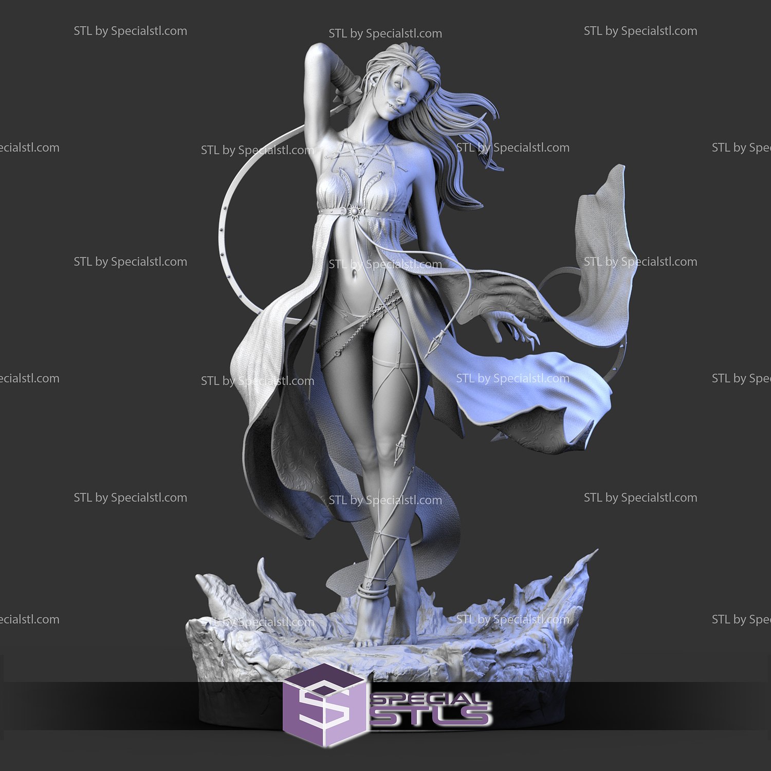dama vampiro 3D print model - Mito3D