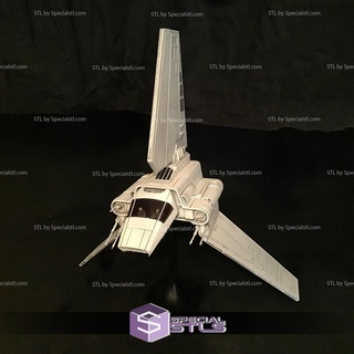 lambda class t-4a imperial shuttle starwars 3d printing figurine 3d print model - Mito3D