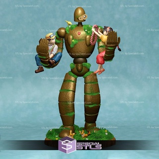 lapuciano robô soldados 3d impressão modelo castelo céu stl arquivos 3d print model - Mito3D