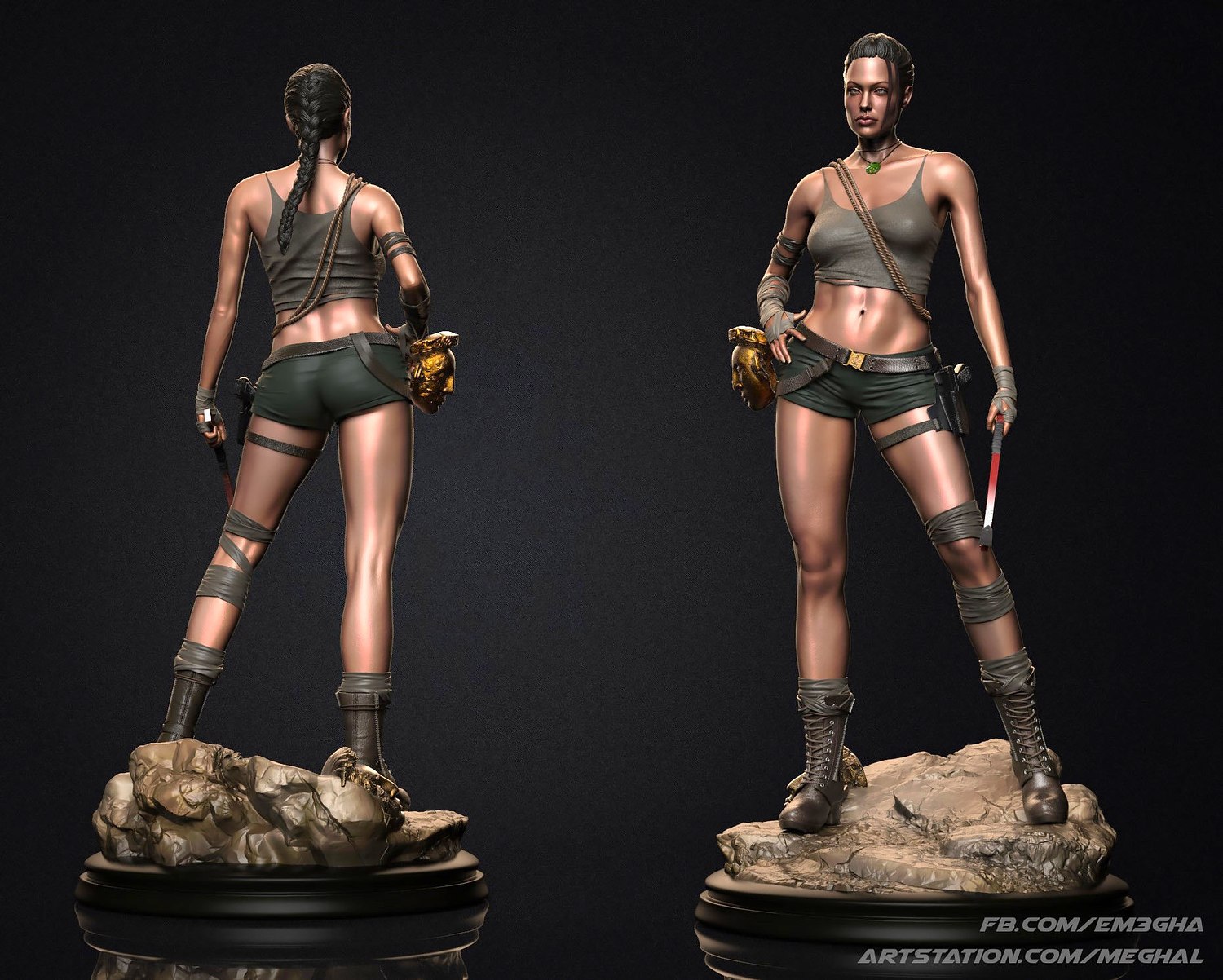 Lara Croft Angelina Jolie Grab Raider 3D print model - Mito3D