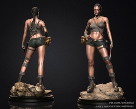 Lara Croft Angelina Jolie mezar akıncı 3d print model - Mito3D