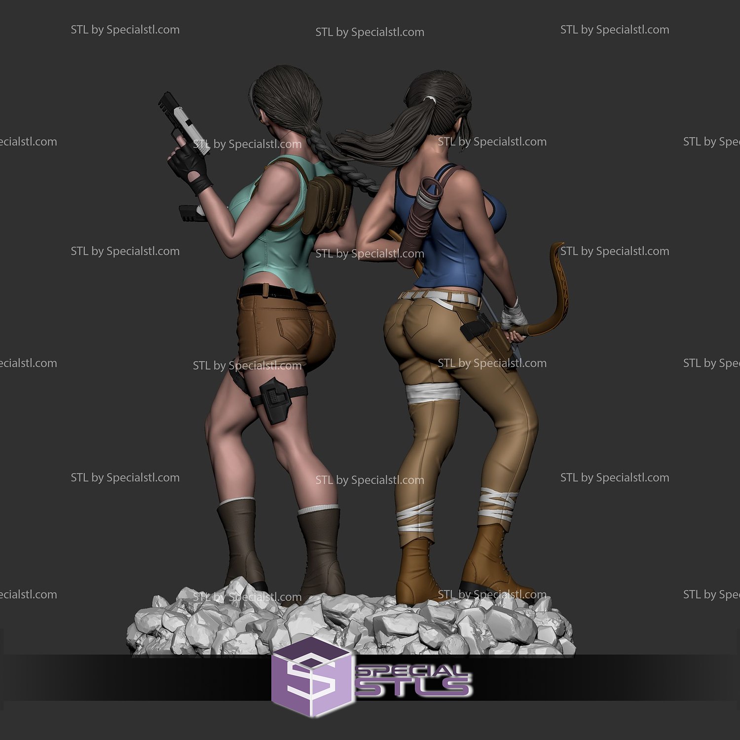 lara croft 2 version 3D print model - Mito3D