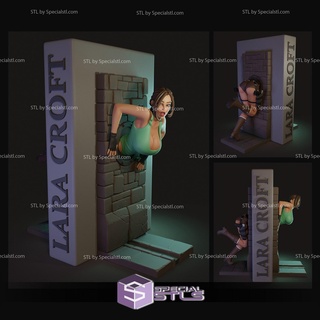 Lara Croft Buch bereit 3d drucken 3d print model - Mito3D