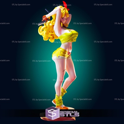 lauch dragonball yellow outfit digital sculpture specialstl launch 3d print model - Mito3D