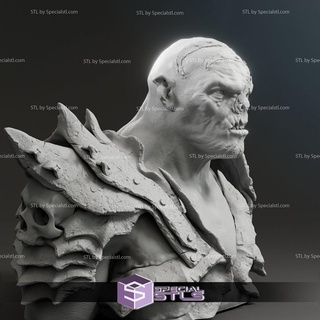 Lawrence despreocupado bolg hobbit busto 3d impresión figurilla 3d print model - Mito3D