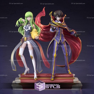 lelouch lamperouge cc 3d Stampa stl codice geass modello 3d print model - Mito3D