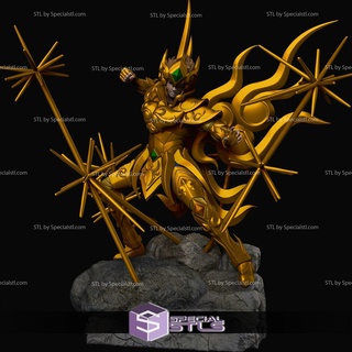Leo Aiolia ruh altın 3d model 3d print model - Mito3D