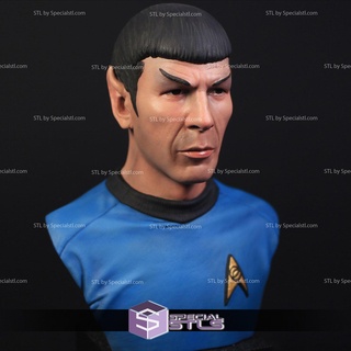Leonard nimoy Spock busto 3d impresión stl 3d print model - Mito3D