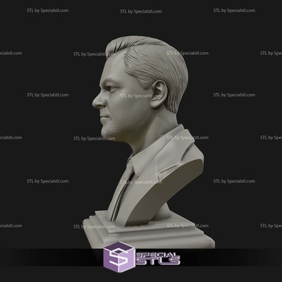 leonardo dicaprio bust digital stl files specialstl 3d print model - Mito3D