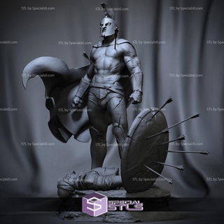 leonidas stl arquivos 300 filme 3d impressão estatueta 3d print model - Mito3D