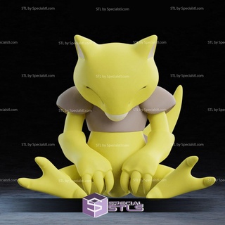 life sized abra pokemon ready 3d print 3d print model - Mito3D